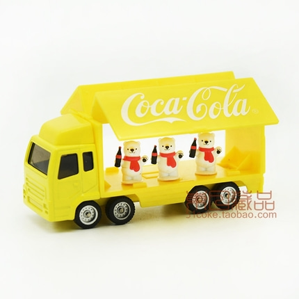 코카콜라 Cocacola 노란색 교통 트럭 / 컨테이너 모터 모델