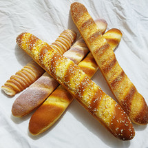 프랑스 롱 바게트 빵 모형 디피 진열