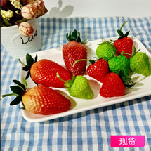 딸기 플레이팅 모형 과일