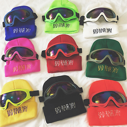 남녀공용 비니 고글 세트, 스키장 모자 고글 세트, 스키 고글, 커플 모자, 커플 고글, 커플 스키장, 저렴한 고글