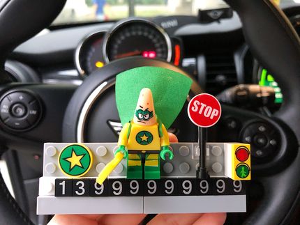 레고 주차 표지판 레고 임시 주차 번호판 움직이는 번호판 귀여운 맞춤 선물 스폰지 밥 네모 바지 파이 빅 스타