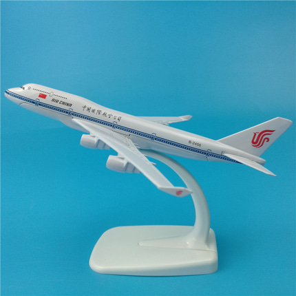 16cm 중국 공기 중국 보잉 B747 금속 항공기 모델 선물 장식 컬렉션 사용자 정의 필름 바디 로고