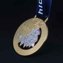 맞춤형 2014 년 소치 동계 올림픽 메달 기념품 맞춤형 금속 2 색 목록