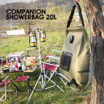 야외 샤워 가방 자기 운전 관광 캠핑 태양열 온수 병 휴대용 야생 목욕탕 가방 20L 물 저장 가방