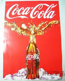 동쪽 일본 제품] 코카콜라 코카콜라 클래식 유리 병 스프레이 포스터 (K877)