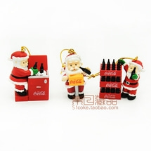 브랜드의 새로운 코카콜라 크리스마스 산타 한정판 인형 / 인형 / 인형 / 펜던트 3 선택