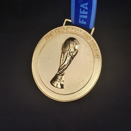 Spot 2018 러시아 축구 월드컵 금은 동메달 프랑스 세계 선수권 대회 팬 기념품